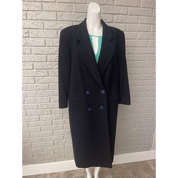 Joseph Janard Long Cashmere Blend Double Breasted Coat Size 36 - Picture 1 of 10